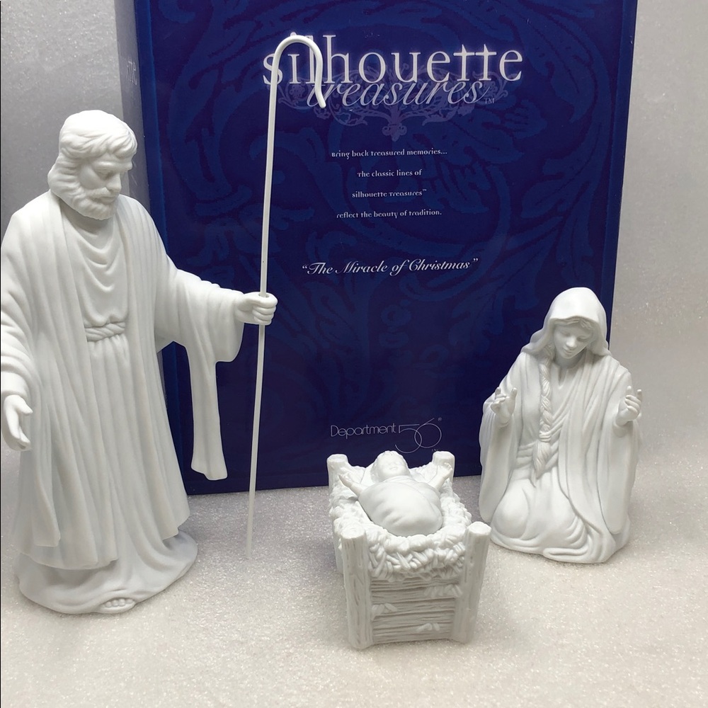Dept 56 Silhouette Treasures The Miracle Of Christmas Figurines Vintage 56.78612